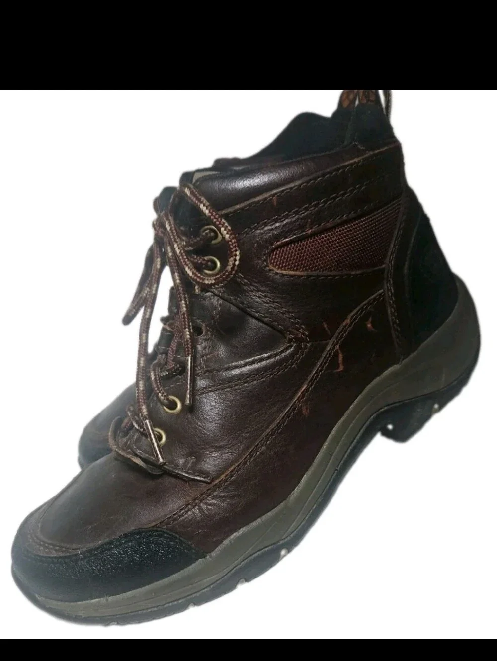 ARIAT Terrain Women Hike Boot Brn Leather ATS Sz8B Hike Trail Riding 10004138[8B